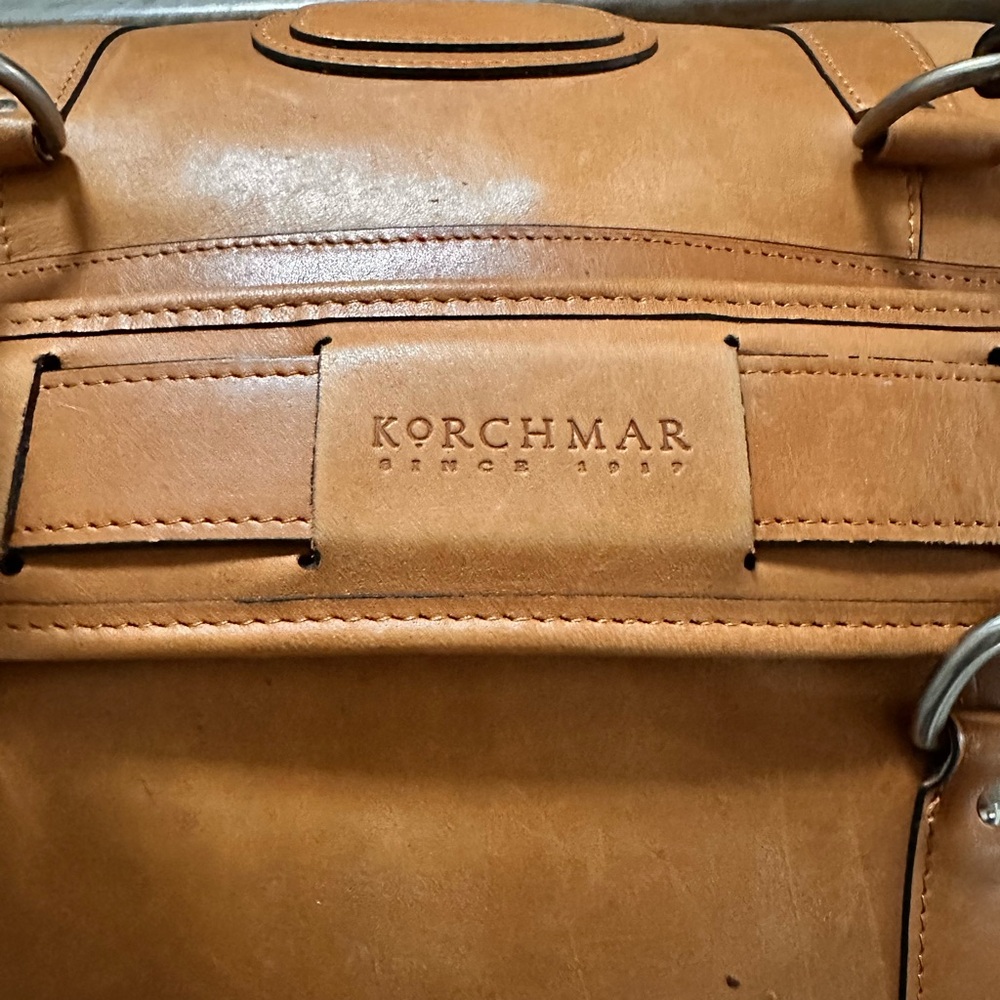 Korchmar Full Grain Leather Weekender Bag – Made in USA - Picture 3 of 11
